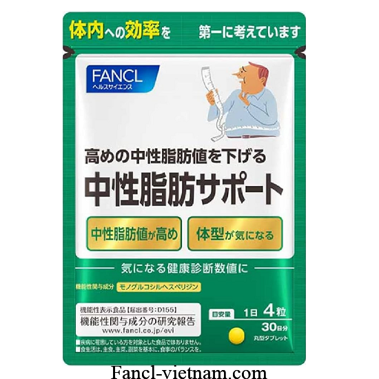 FANCL Neutral fat Support hỗ trợ chất béo trung tính của Nhật 120 viên