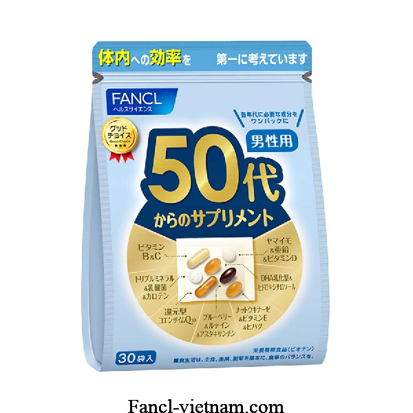 Viên Fancl bổ sung cho nam giới 50 tuổi của Nhật 30 ngày