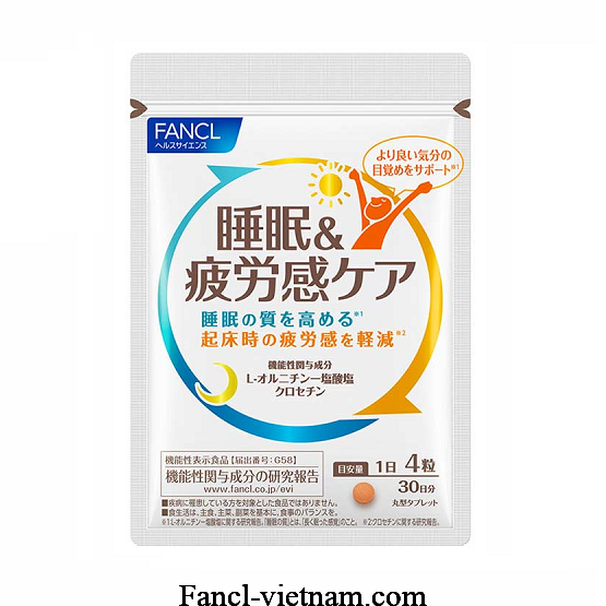 Viên FANCL Sleep & Fatigue Care hỗ trợ giấc ngủ của Nhật 30 ngày